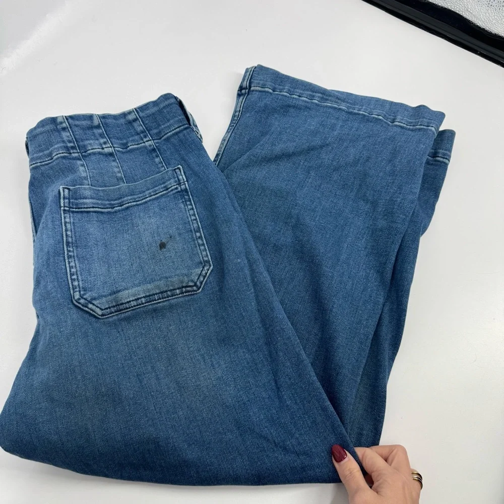 Maeve by Anthropologie The Colette Crop High-Rise Wide-Leg Jeans - Picture 7 of 12